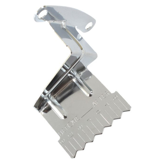 Timing Pointer Tab - Chrome - Suit SB Chev With 6"-7"-8" Balancer