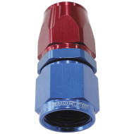 200 / 570 Series PTFE Straight Hose End -4AN -  Blue/Red Finish. Suit 200 Series Hose