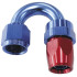 200 Series PTFE 180° Hose End -16AN -  Blue/Red Finish. Suit 200 Series Hose