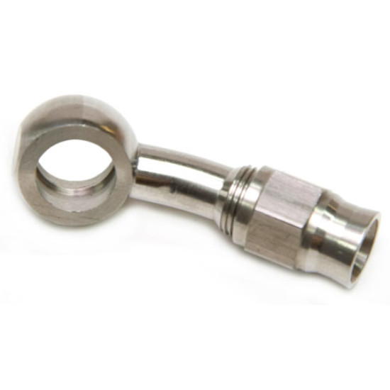 S/S 20° Banjo Fitting - 10mm (3/8") Banjo to -3AN PTFE Hose End