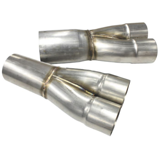 S/S 2 into 1 Merge Collectors - 2-1/2" Primary Into 3" Collector Outlet