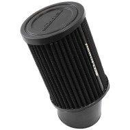 Universal Round Straight 2-7/16" (62mm) Clamp-On Filter - Black Top