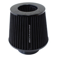 Universal Tapered 3" Clamp-On Filter - Black - 5 in H x 6 in  Base OD x 4.724 in Top OD