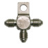 S/S Tee Block with Mount Tab -3AN -  -3AN Male all Sides