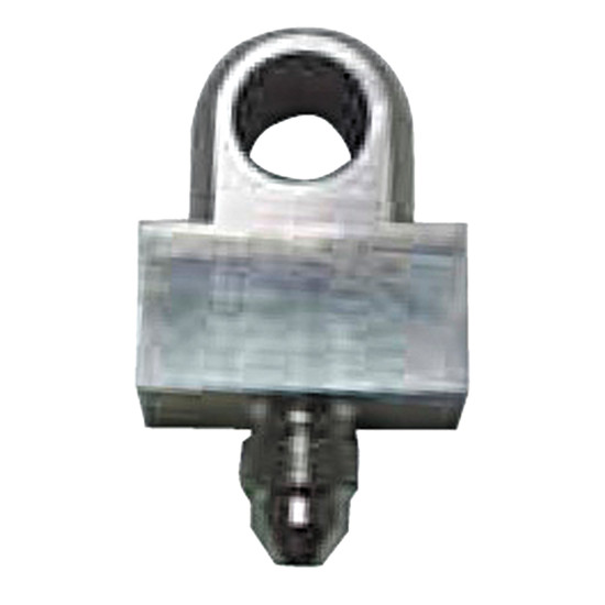 S/S Tee Block -3AN - -3AN Male with 3/8" x 24 Inserted Flare on Run