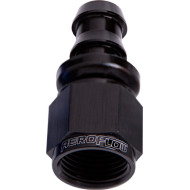 400 / 510 Series Push Lock Straight Hose End -8AN - Black Finish. Suits 400 Series Hose