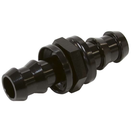 Male to Male Barb Push Lock Adapter 8mm (5/16") - Black Finish
