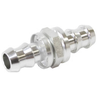 Male to Male Barb Push Lock Adapter -6 - Silver Finish Male to Male Barb Push Lock Adapter -6 - Silver Finish