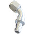 400 Series Push Lock 60° Hose End -8AN - Silver Finish. Suits 400 Series Hose