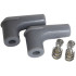 Xpro Silicone 90° Spark Plug Boots & Terminals  - Grey, 2 pack