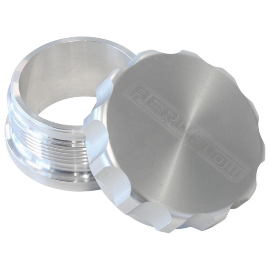 2" Billet Aluminium Weld-On Filler with Silver Cap -