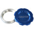 Low Profile Billet Aluminium Filler Cap & Bung - 3" Female weld-on bung - Blue Cap