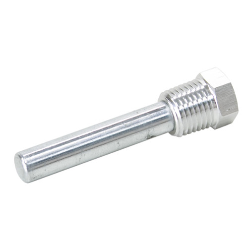 Sacrificial Zinc Anode 1/4" NPT Plug - insert to control electrolysis in cooling systems.