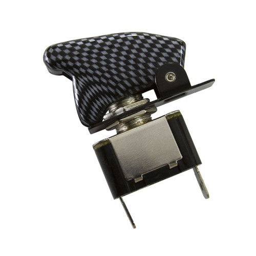 Carbon Fibre Covered Rocket / Missile Switch - 12v 20A