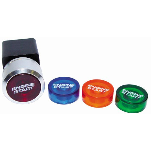 Engine Start Switch -  Includes Red, Orange, Blue & Green Button Covers