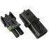 Weatherpack Connector - 2 Pin Connector Suit 18-20 AWG To 14-16 AWG Wire