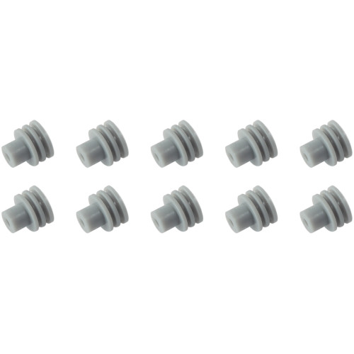 Replacement Weatherpack Wire Seal - Grey Suit 18-20 AWG Wire, 10-Pack
