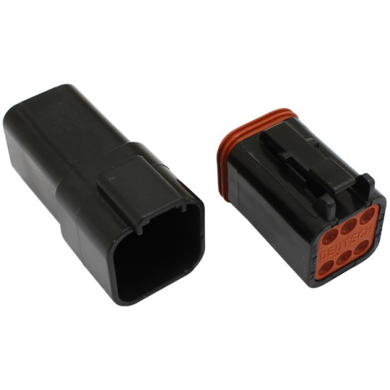 WeatherTight Connector - 6 Pin Connector Suit 14 AWG Wire