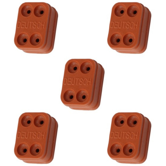 Replacement WeatherTight Wire Seal - Suit 4 Pin Connector With 14 AWG Wire, 5-Pack