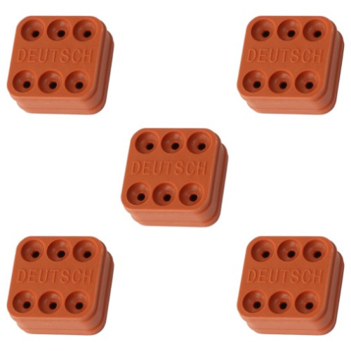 Replacement WeatherTight Wire Seal - Suit 6 Pin Connector With 14 AWG Wire, 5-Pack