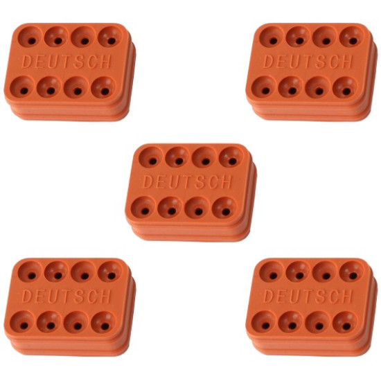 Replacement WeatherTight Wire Seal - Suit 8 Pin Connector With 14 AWG Wire, 5-Pack