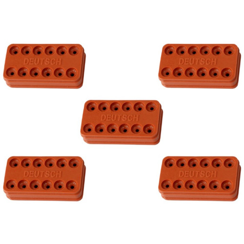 Replacement WeatherTight Wire Seal - Suit 12 Pin Connector With 14 AWG Wire, 5-Pack