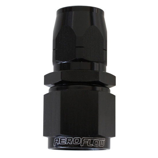 550 Series Cutter Style One Piece Straight Stepped Hose End -10AN to -12 Hose - Black Finish
