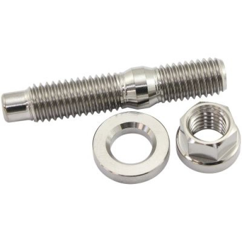 M8 x 1.25mm Titanium Stud, Nut and Washer Kit M8 x 1.25mm Titanium Stud, Nut and Washer Kit