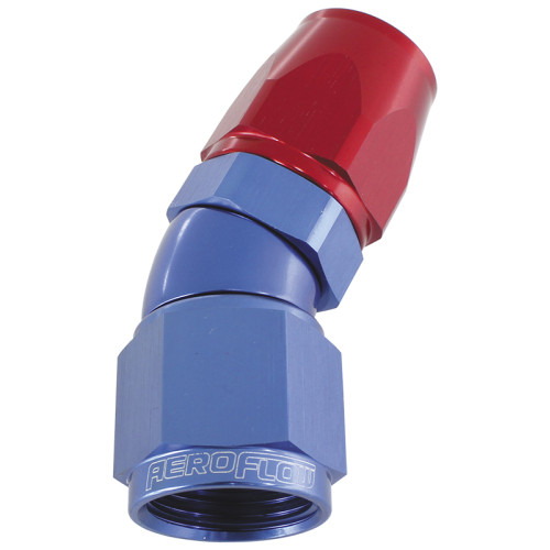570 Series One-Piece Full Flow 30° Hose End -4AN - Blue/Red Finish. Suit 200 Series PTFE Hose