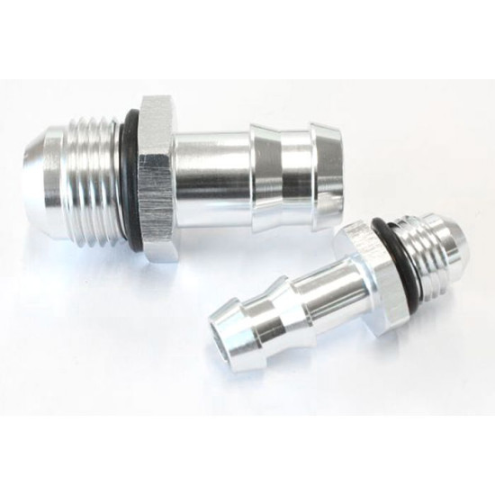 Replacement Fittings for LS Power Steering Tanks - Suit AF77-1020, Silver Finish