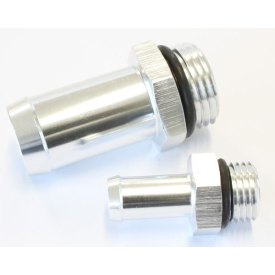 Replacement Fittings for Power Steering Tanks - Suit AF77-1025, Silver Finish