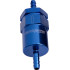 30 Micron Billet Fuel Filter 3/8" Barb - Blue Finish. 2"