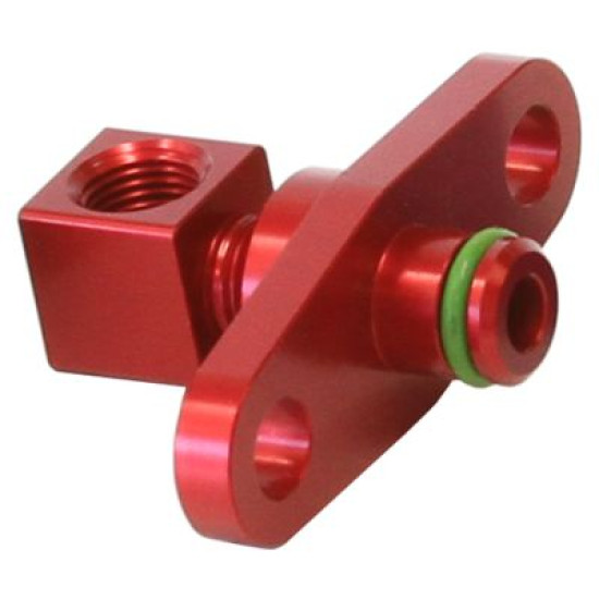 Fuel Rail Adapter (Red) - Suit Mitsubishi EVO 10 with 40mm Centres
