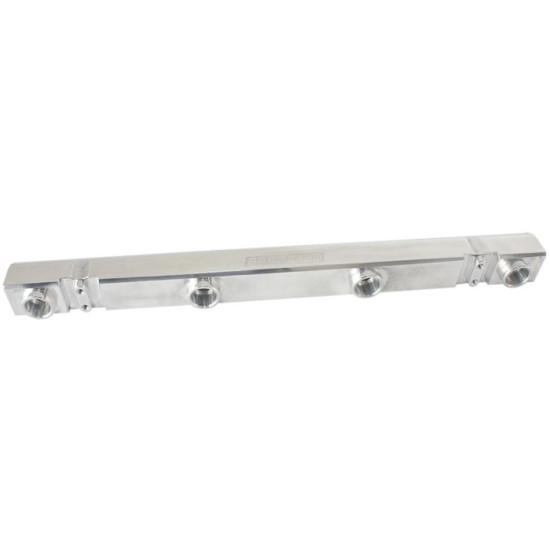 Mitsubishi Evolution 4-9 4G63 Billet EFI Fuel Rails - Polished Suit 14mm Full Length Fuel Injectors, -8ORB Ports