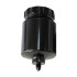 Billet Universal Remote Brake/Clutch Reservoir -  Black Finish