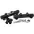 Subaru EJ20 and EJ25 Top Feed Billet EFI Fuel Rail - Black Suit 14mm3/4" Length Fuel Injectors, -8ORB Ports