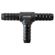 Aluminium Barb T-Piece - Black - 1/4" (6mm)