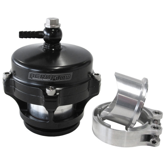50mm Blow Off Valve with Weld-on Flange & V-Band - Black Finish.