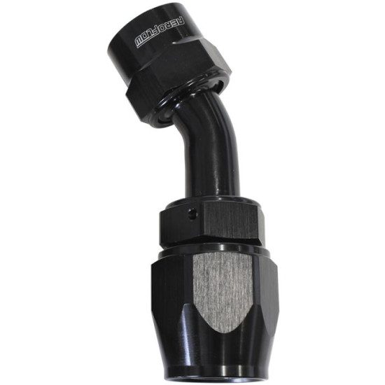Kryptalon One Piece Swivel 45° Hose End -8AN - Black Finish