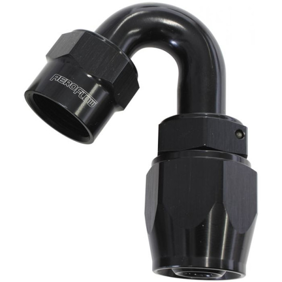 Kryptalon One Piece Swivel 150° Hose End -8AN - Black Finish