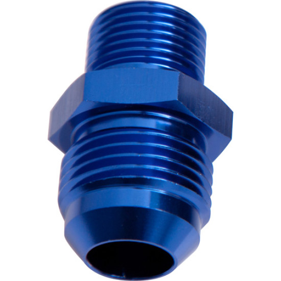 Metric to Male Flare Adapter M12 x 1.5mm to -4AN - Blue Finish