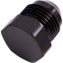 AN Flare Plug -6AN - Black Finish