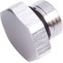 ORB Port Plug -4AN - Silver Finish