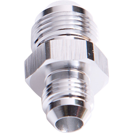 Male Flare Reducer -6AN to -4AN - Silver Finish