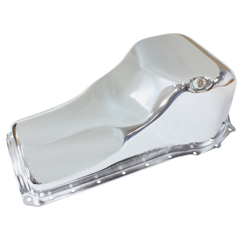 Replacement Oil Pan, Chrome Finish - Suit Ford 302-351 Cleveland & 351M-400 (5.0L)