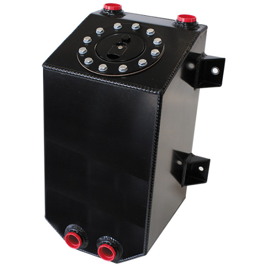 Aluminium 3 Gallon (11.35L) Fuel Cell with Cavity/Sump (Black)