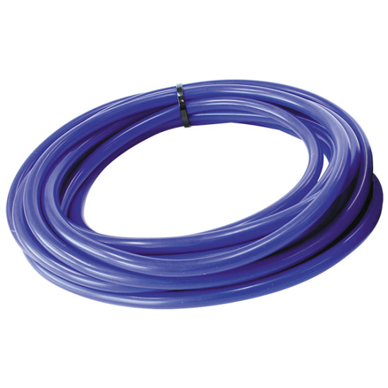 1/4" (6mm) I.D Vacuum Silicone Hose - Gloss Blue Finish. 5ft (1.5 metre) Roll