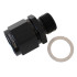 Male M14 x 1.5 to Female -10AN Swivel Adapter - Supplied With Washer, Black Finish