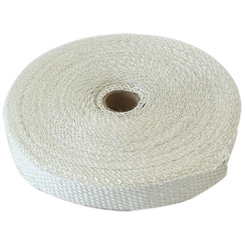 Exhaust Insulation Wrap - 2" Wide, 50ft, White