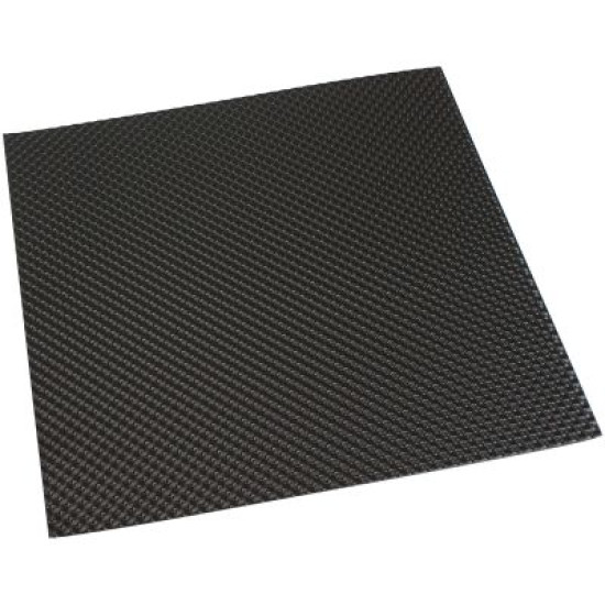 Aluminium Embossed Heat Shield - Black Finish 12" x 24" (304.80mm x 609.60mm)